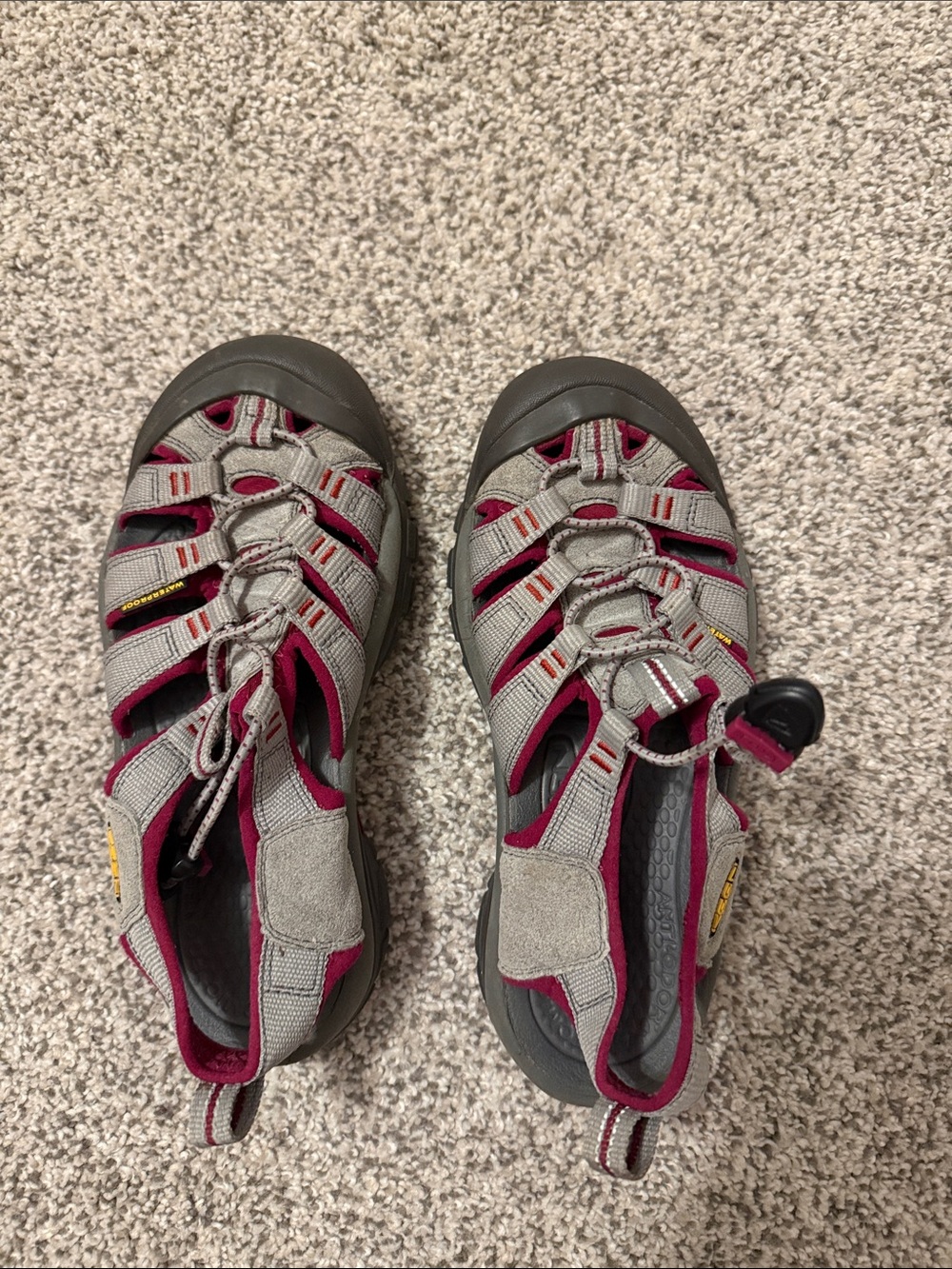 Keen Women's Grey and Pink Hiking Sandals